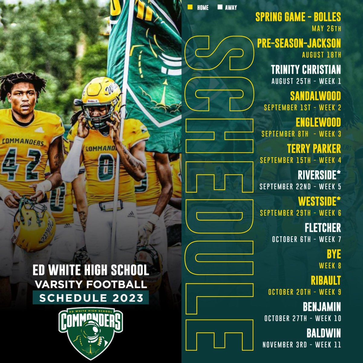 EdWhiteFootball's tweet photo. Friday Night Lights #CommanderPride https://t.co/vUrjGc3AlD