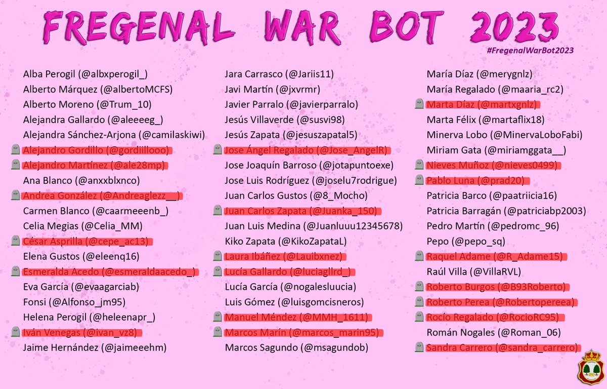 FREGENAL WAR BOT tweet media