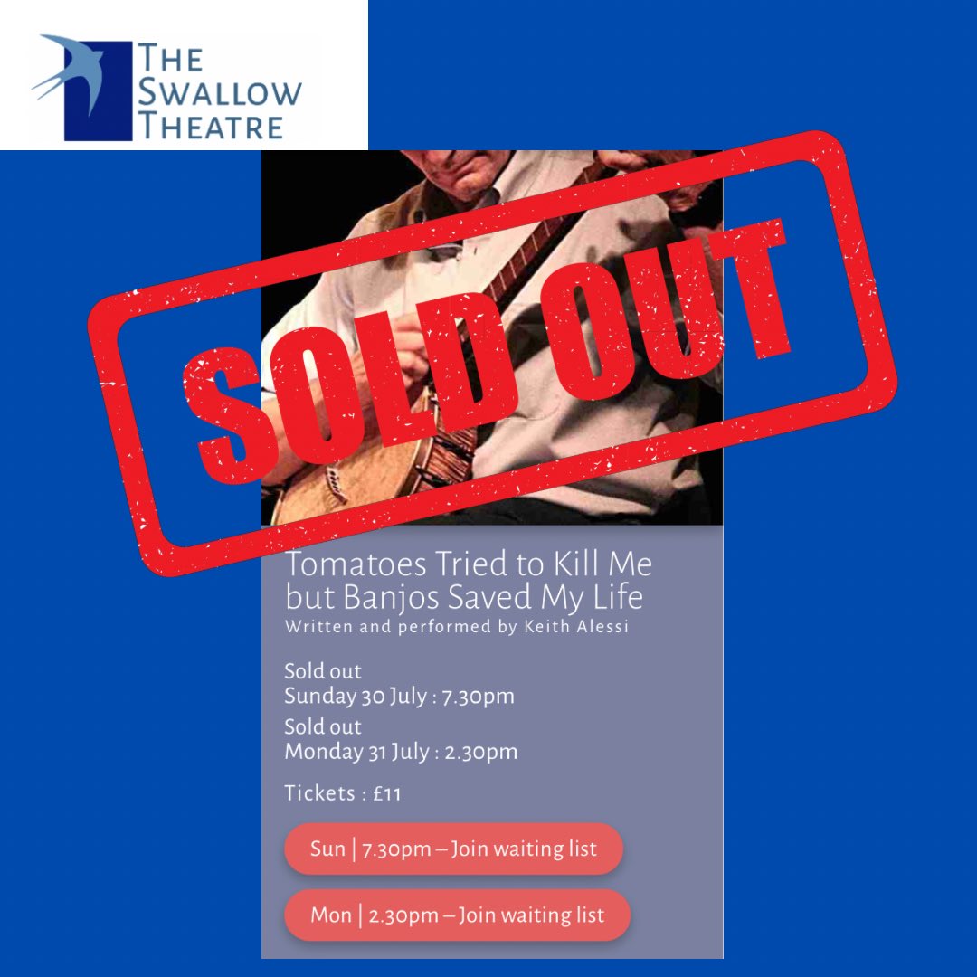 SELLOUT IN SCOTLAND!!

It has already begun!

An exciting way to begin our adventure across the pond!
#swallowtheatre #touring #uktheatre #soldoutshow