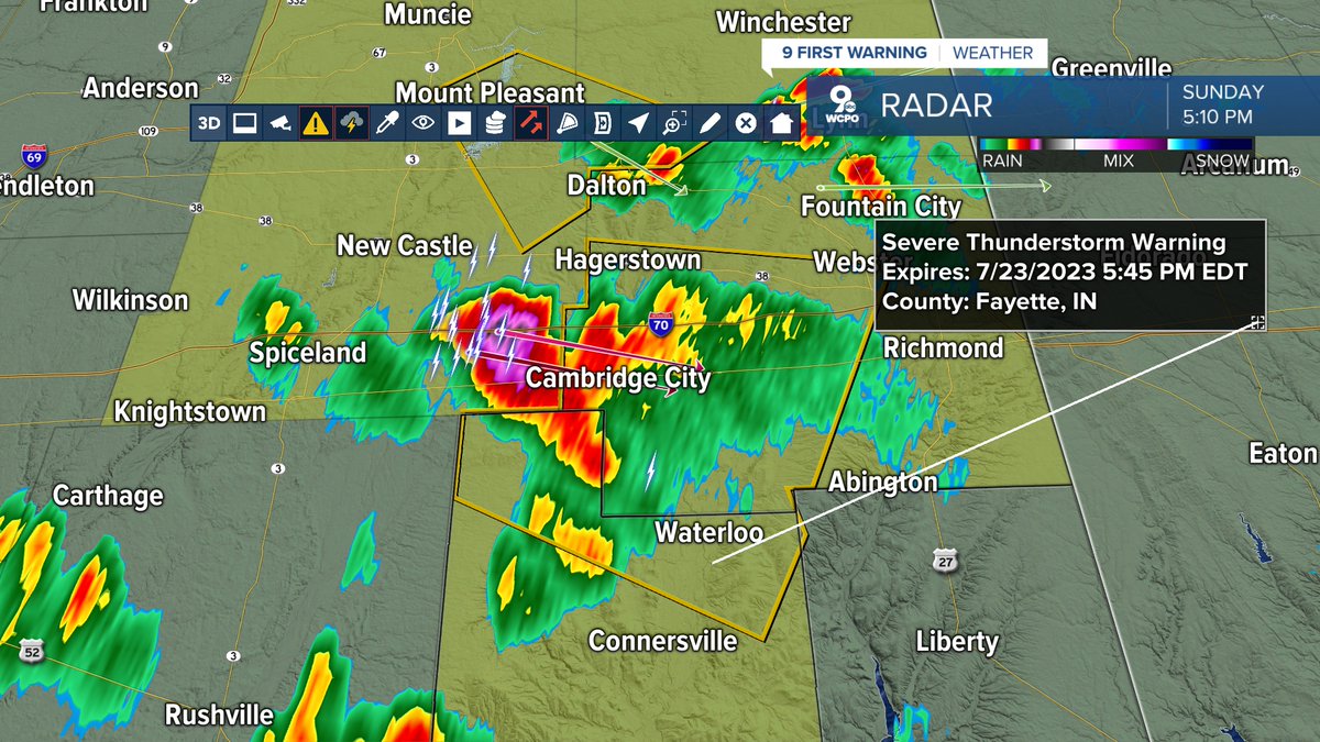 9 FIRST WARNING: Severe Thunderstorm Warning in effect for part of ...