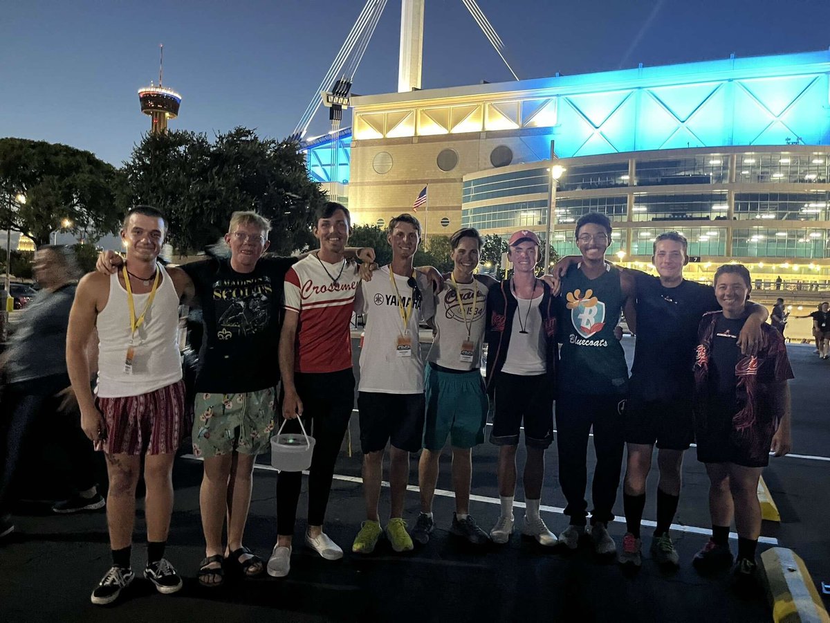 We are super proud of our #CNX23 members who are performing in DCI this summer, pictured here after their performances in San Antonio last night. Stay tuned to learn more about our member and staff contributions to DCI and DCA corps and SoundSport ensembles later this summer!