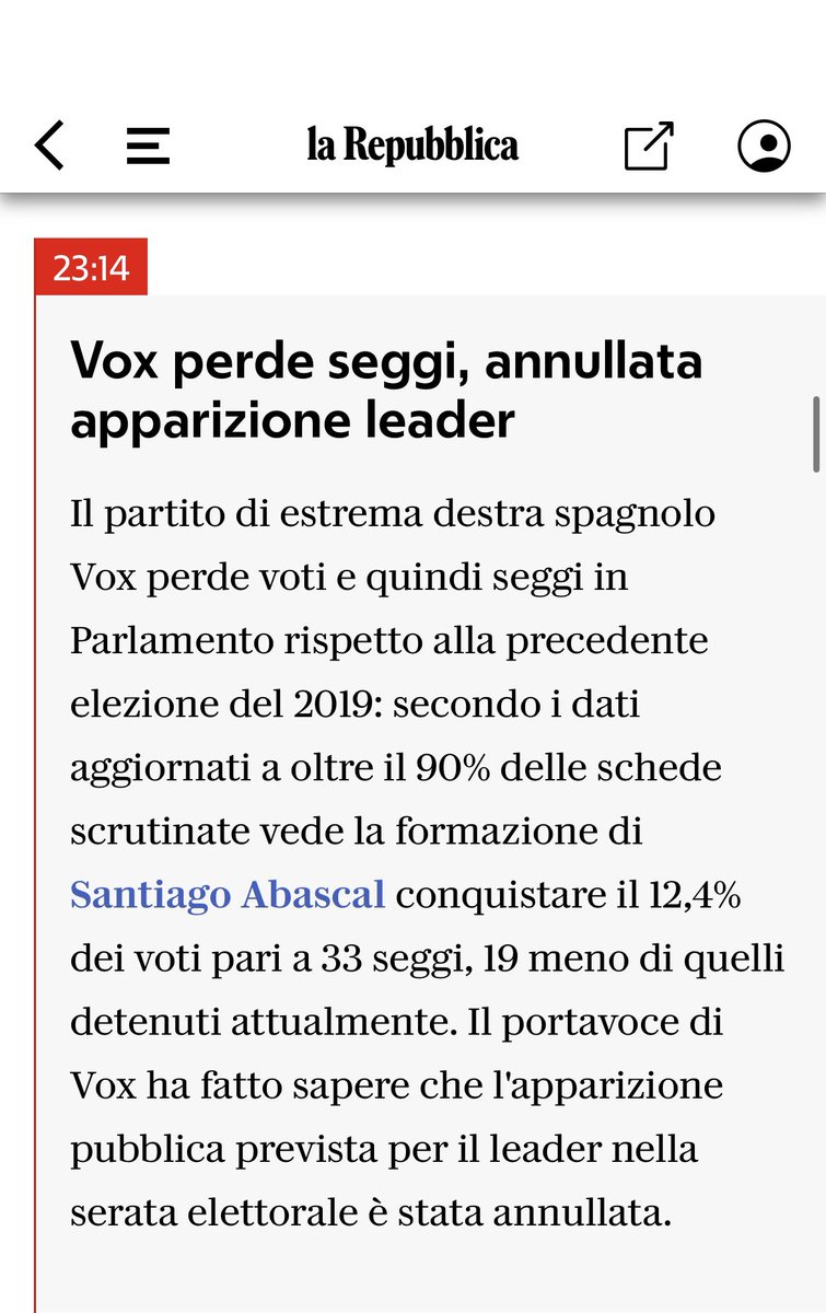 Come ogni fascio che si rispetti, la prima soluzione è la fuga #Elecciones2023 #EleccionesGenerales2023