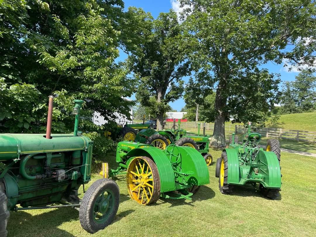 You can always tell it's the weekend before the big power show at Farmpark. Some friends park their toys in my front lawn so they don't have to rush next week to get them here. #johndeere #lakemetroparks #lakecountyohio