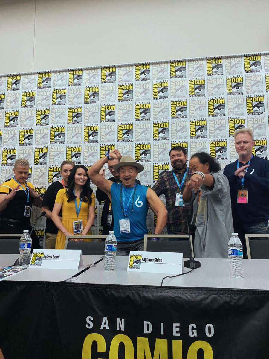 ImmortalWuxia's tweet image. **IMMORTAL 2.0 ACTIVATED**

A few quick recaps of #TEAMIMMORTAL shining bright and awakening heroes once again at this year's San Diego Comic-Con Event 2023.

(Part 1) 
#wuxia #martialworld #comics #SDCC2023 #SanDiegoComicCon #paneldiscussion #entertainment