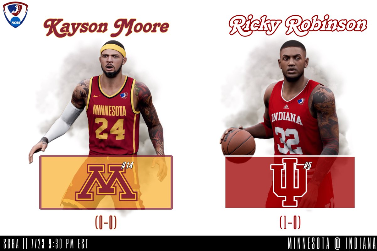 <a href="/SGBA2K/">SGBA</a>

We are BACK, SGBA Nation ‼️

After a short break, we are excited to #TipOff Week 3 of the S3 NCAA SZN 🔥

We have a #TripleHeader to open the week 👀

In G1, We’ll see a huge rivalry w/ PUR @ IU

In G2, LSU will take on ZAGA

In G3, UMN will debut @ IU

9:30 EST #Twitch