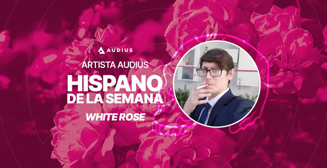 AudiusSpanish's tweet photo. Nuestro Artista Audius Hispano de la semana en esta ocasión es @nft_whiterose quien comienza su viaje musical a los 13 años cuando comienza a tocar la guitarra 🎸 https://t.co/35uJ6RnVPG
