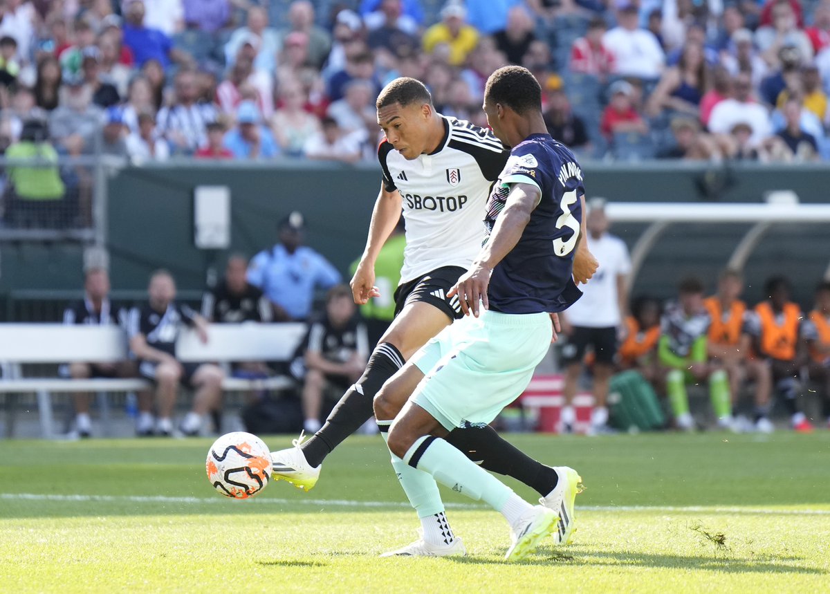 FulhamFC's tweet photo. Vini SZN started early this year. 😏

🤍 3-2 🔴 #Fulhamerica https://t.co/CmM7odfmSl