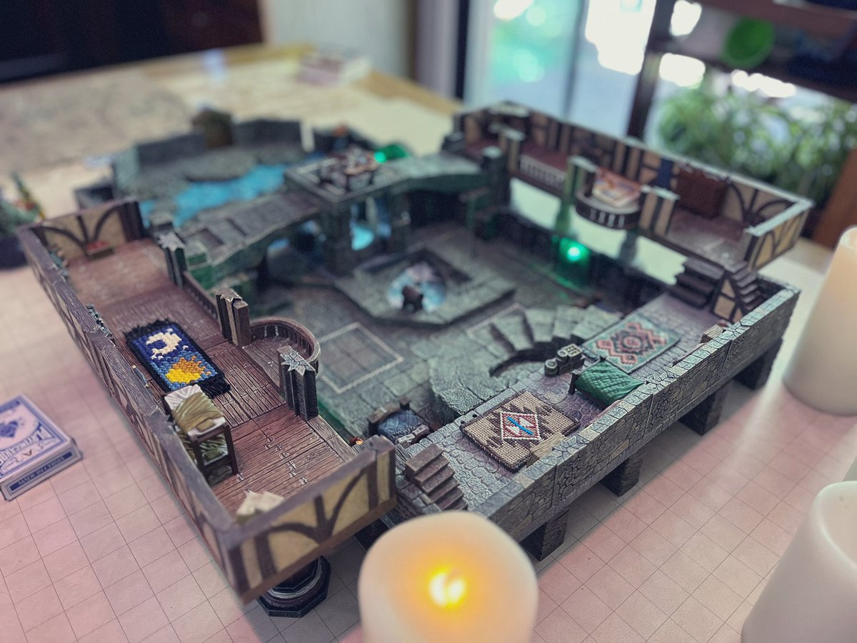 yo_kurf's tweet photo. Campaign finale — inside an exclusive waterdhavian bathhouse run by a succubus. 

@dwarvenforge https://t.co/kboUULjayI