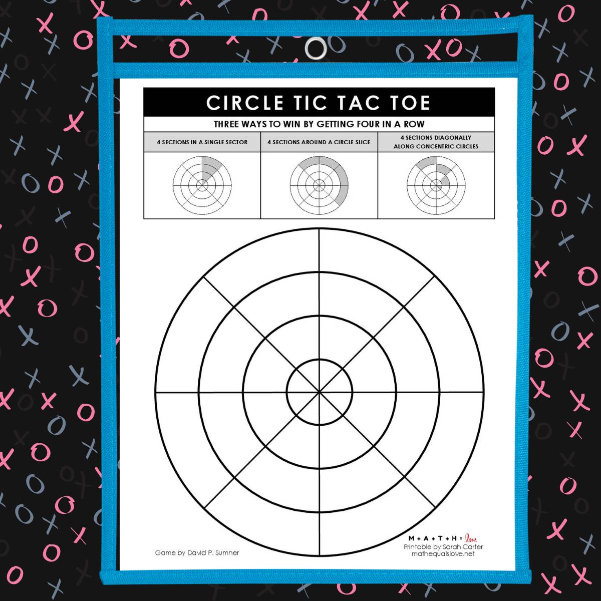 So glad that @Mathowitz taught me about Circle Tic Tac Toe several years ago! Sharing some circular tic-tac-toe templates I created for my students on my blog today. 

mathequalslove.net/circle-tic-tac…

#mtbos #iteachmath