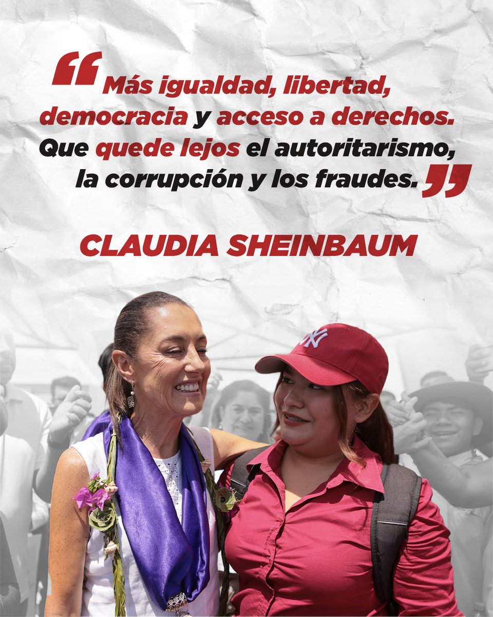 Djsorullo's tweet photo. #YoConSheinbaum #CS2024 #ClaudiaPresidenta https://t.co/eqfb5vAVUU