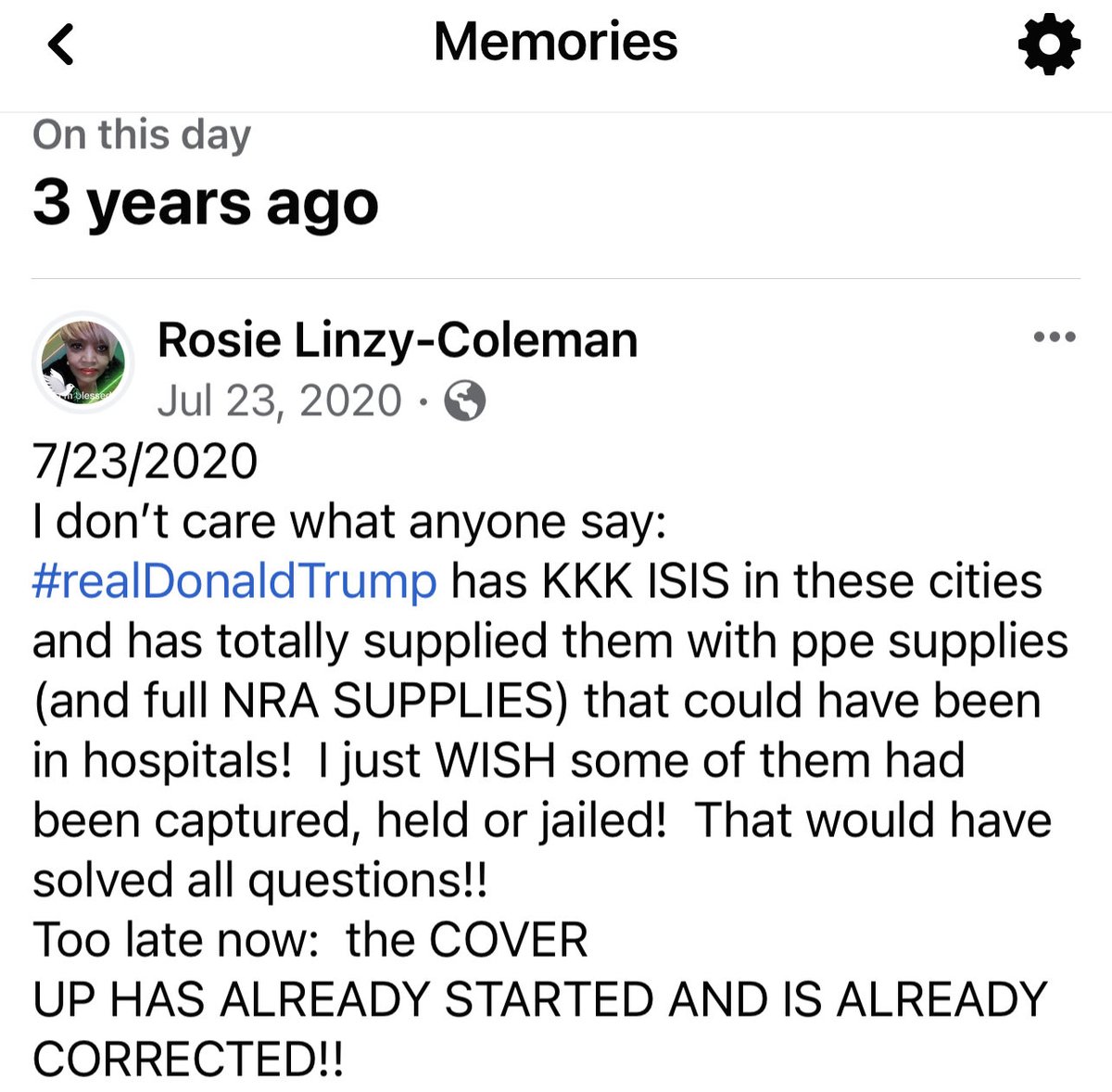 rcolema75's tweet image. 7/23/2023
Please tell:  do you think #TraitorTrump allowed civilians to ‘dress up as U.S.Feds ’ killing/beating protestors?  I do!! 

Still hope this can be investigated!
#LOCKTraitorTrumpUp and his co-conspirators from the #99percenterRePUPlieCANSinCongress asap!