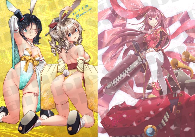 A2両面ポスター入稿完了 #艦これ #神風 #旗風 #松風 