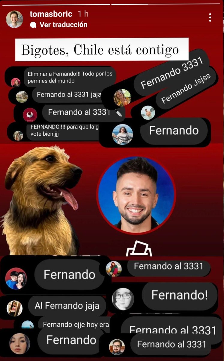 Tomas Boric via IG Stories