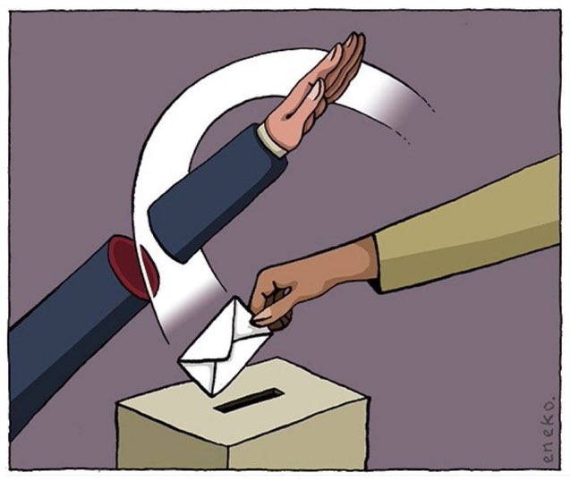 RevolloBoris's tweet image. -19 fa.. La democracia aún funciona