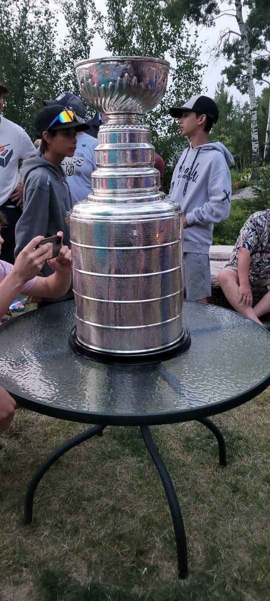 Had the awesome experience of getting to hoist the Stanley cup last night. My daughter got to as well. We're lucky enough to be neighbors across the lake from Ryan Craig. Awesome guy to let people experience that.