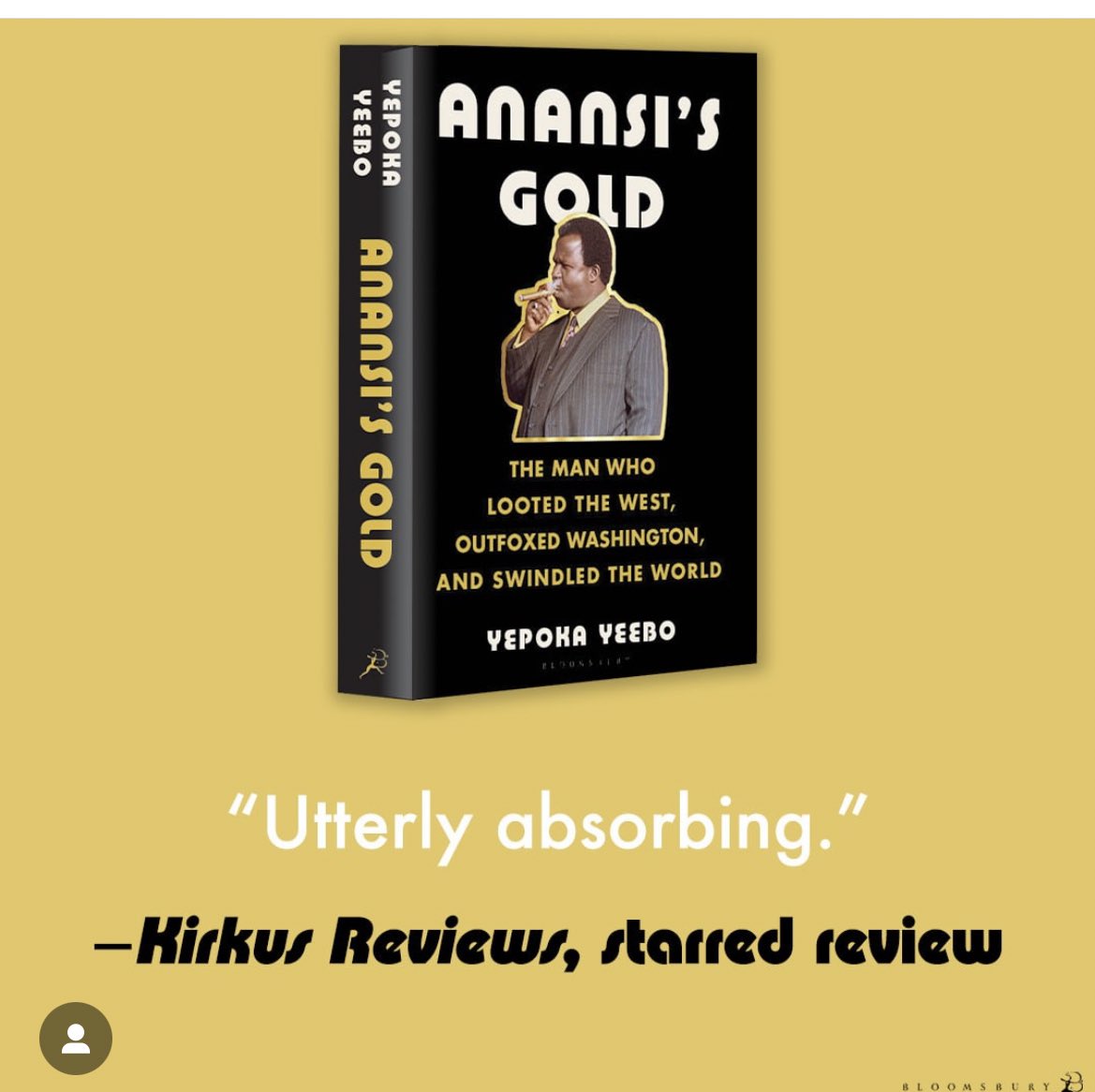 Folks, @yepoka’s highly anticipated book on infamous Ghanaian conman, Ackah Blay-Miezah is now available for preorder. Out in August! bloomsbury.com/us/anansis-gol…
