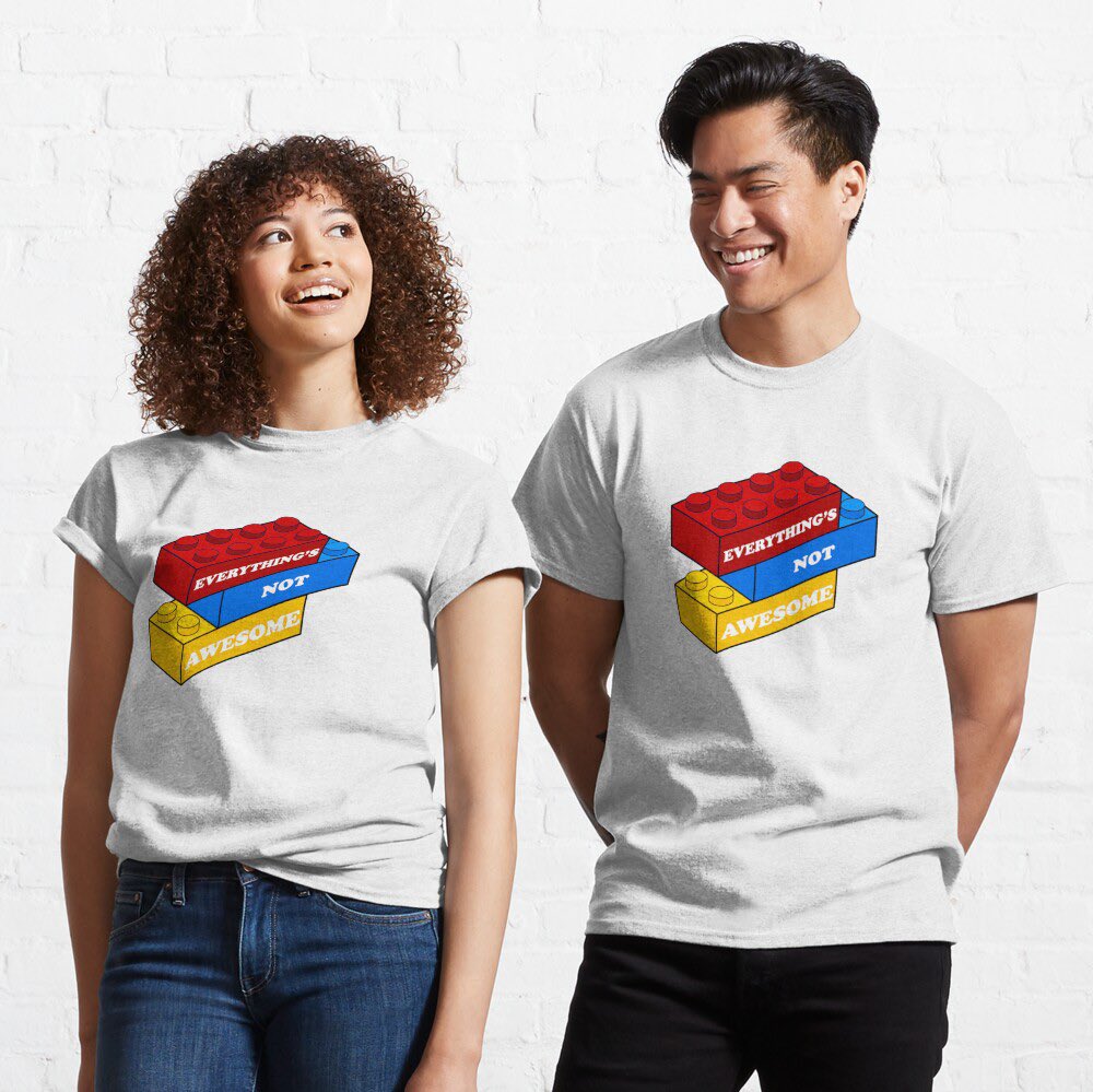 Made a Lego-inspired design for those not thriving in the current state of affairs… 
redbubble.com/i/t-shirt/Ever…
#lego #legomovie #everythingisawesome #twitter #x #NewTwitter #legos #TaylorSwift