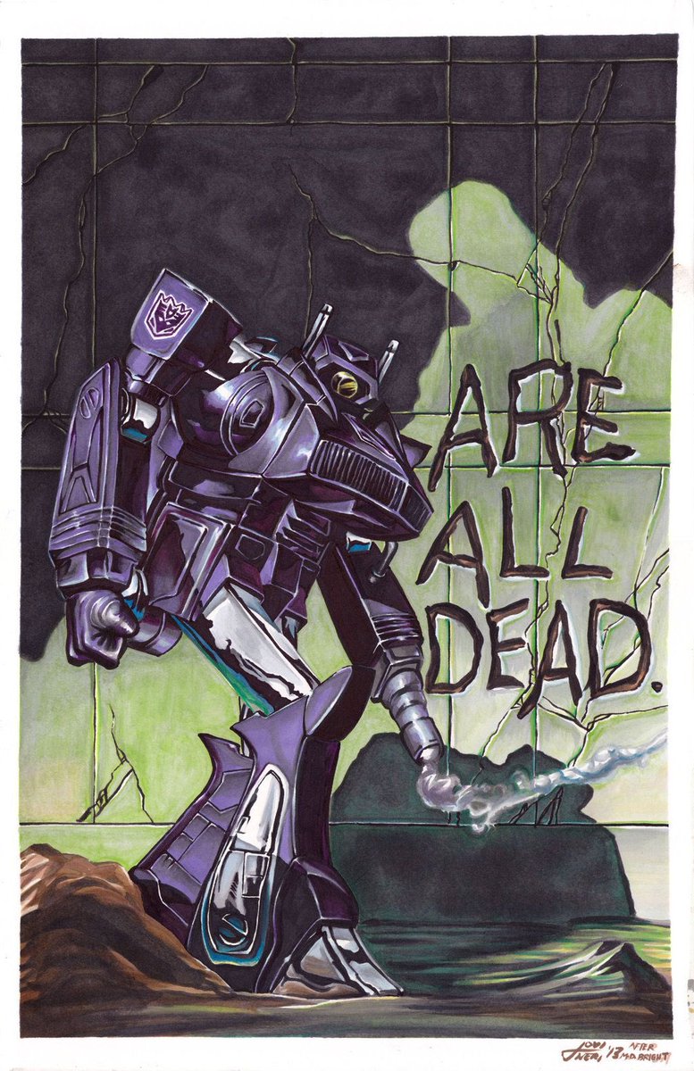 art vs reference 
#Transformers #ShockwaveTherapy #AreAllDead 
#MarvelComics #Classic #Hasbro #Decepticon