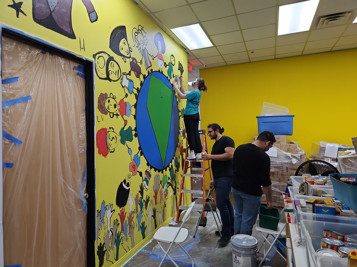 globalpaints's tweet image. Check out these pictures from this year's partnership with Project 150 in Las Vegas for our 12th annual community beautification project. The event, which was held on July 4th, was attended by local volunteers who helped paint a mural at the Project 150 building.