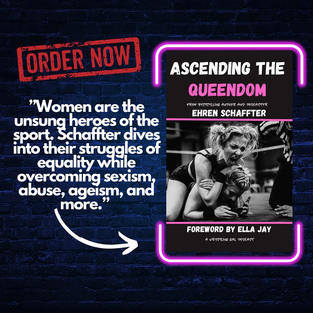 Pick up a copy of Ascending The Queendom, and learn of the female struggles within the world of pro wrestling including battling sexism, equality, abuse and more. Click the link barnesandnoble.com/w/ascending-th… #prowrestling #Aew #WWE