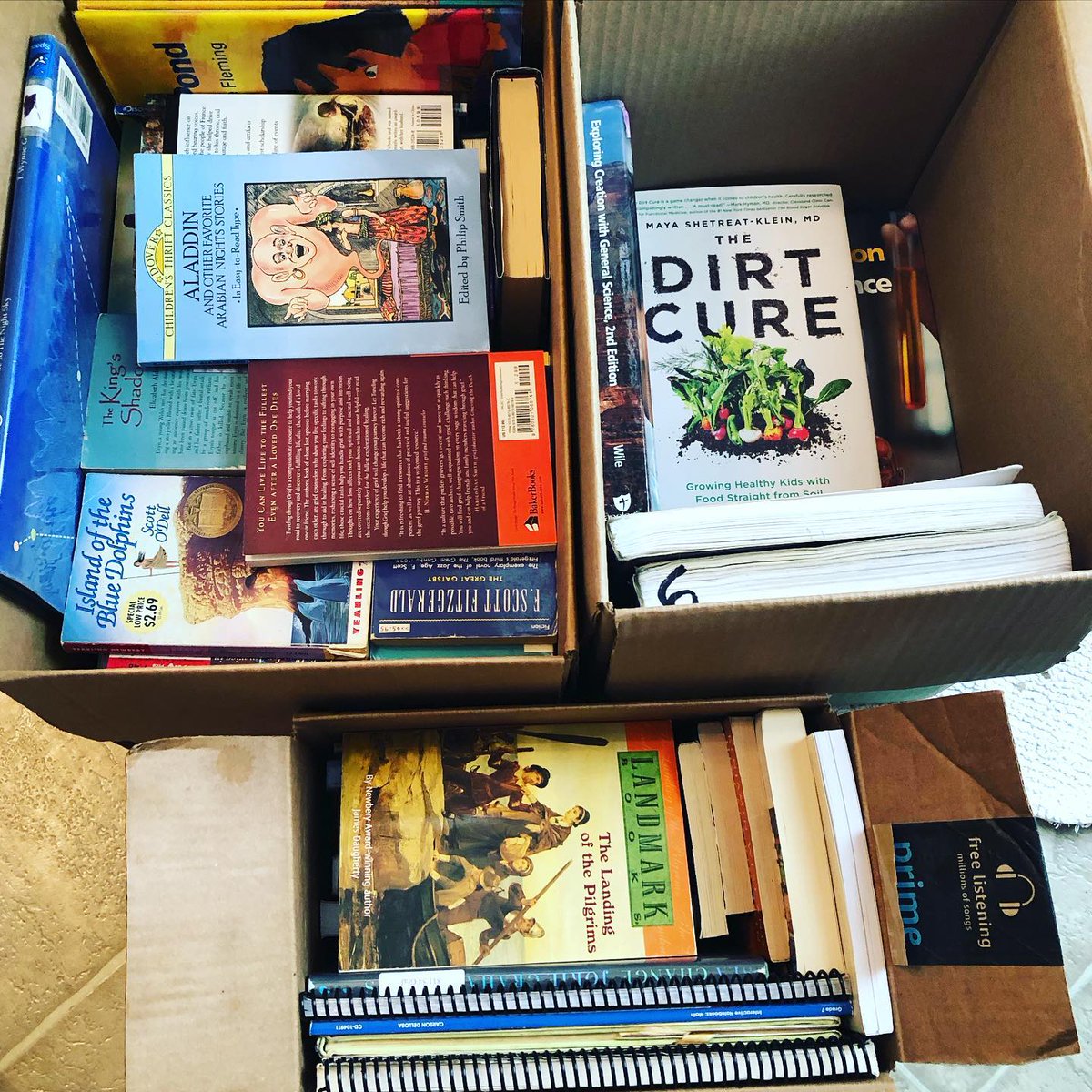 I’m getting THREE BOXES of books OUT of my house and I’m making $60 in the process. #WIN

Do you have a ridiculous amount of books around your house? Download the <a href="/bookscouterapp/">Bookfinder</a> and see which book buy back sites will give you the most for you books!
#decluttering #books