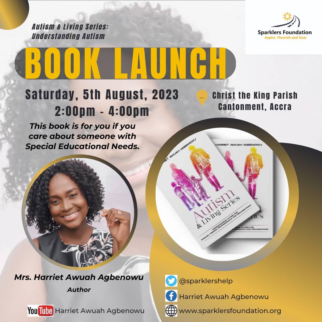 Book launch! 😊💫

It's finally here! Do join us at the Christ the King Parish Church Hall, Cantonments, Accra from 2pm to 4pm to officially unveil book one of the Autism &amp; Living Series. 

See you there ☺💫💥
