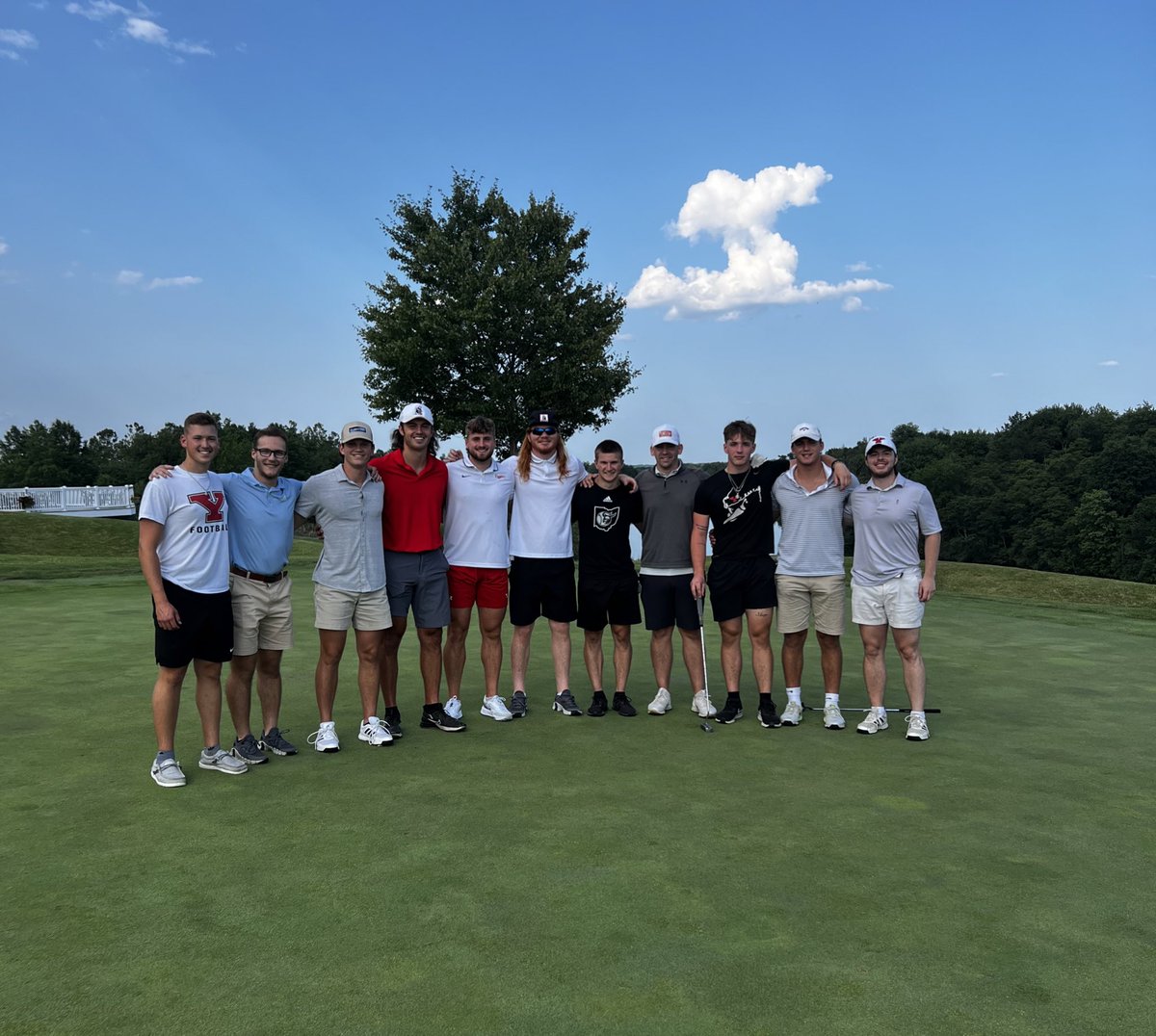 Evan Harvey (@coachharv_) on Twitter photo Annual <a href="/ysufootball/">Youngstown State Football</a> Specialists golf outing. ✅
Juiced to see these guys compete and execute this fall.
#GritU // #LeaveNoDoubt Annual <a href="/ysufootball/">Youngstown State Football</a> Specialists golf outing. ✅
Juiced to see these guys compete and execute this fall.
#GritU // #LeaveNoDoubt
