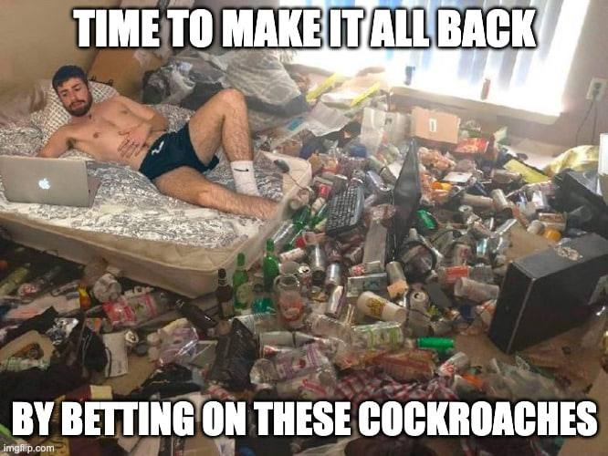 own___ass's tweet photo. @RoachRaceCoin $ROACH life https://t.co/6DaJuKyWFL