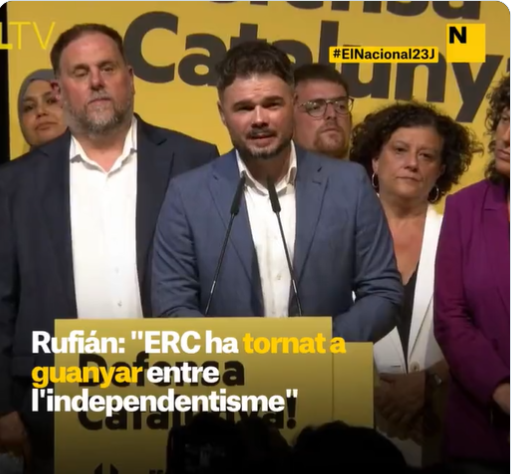 A veure, aquest paio es deu haver begut un cubata de salfumant. Diu que han guanyat després de perdre aquesta burrada d'escons. Aquests d'esquerra no s'haurien de morir mai, sempre malalts!