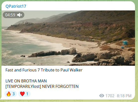 Fast and Furious 7 Tribute to Paul Walker

LIVE ON BROTHA MAN
[TEMPORARILYlost] NEVER FORGOTTEN

https://t.co/4ZqS2vcpHj https://t.co/fgHUGtm9qW