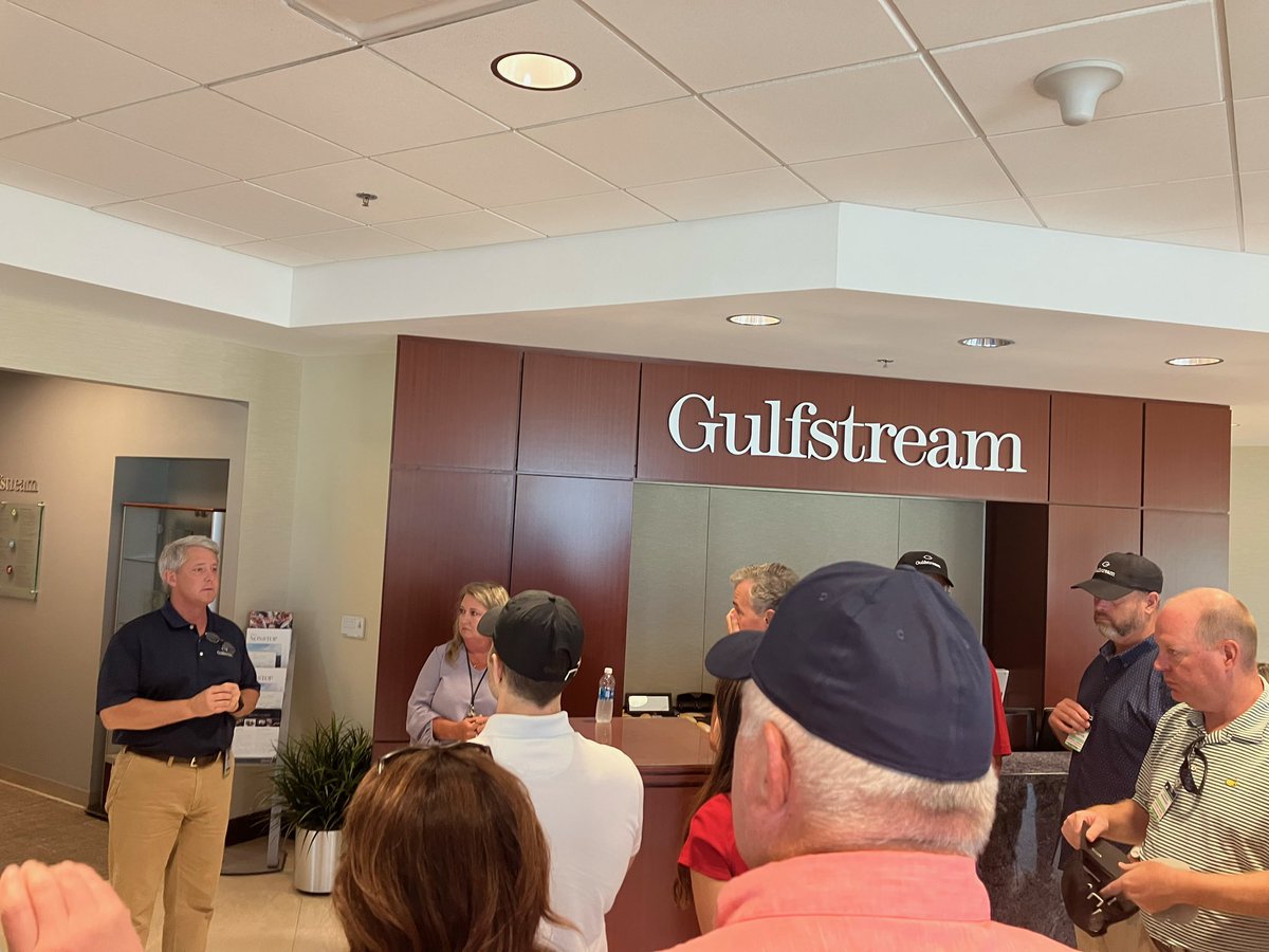 crowe4ga's tweet photo. Great weekend at the Ga House Republican Caucus retreat. Got to take a great tour of Gulfstream’s Brunswick facility. And me, Kristie and the kids got to grab a pic with @GovKemp and @GAFirstLady .   I appreciate them being so gracious with their time as they always are. https://t.co/DiF7VEbgpr