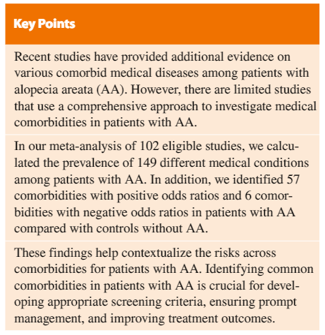 This study confirmed elevated risk of #vitiligo, #lupus, and #thyroiditis while providing some nuance to cardiovascular and diabetes risk. Too many findings to list here, but take a look at the figures!