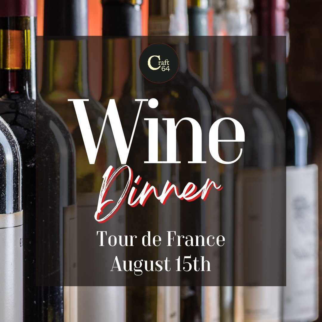 Reminder to RSVP for the upcoming Wine Dinner series at Craft 64 Chandler!

fb.me/e/1lxQd8mBy