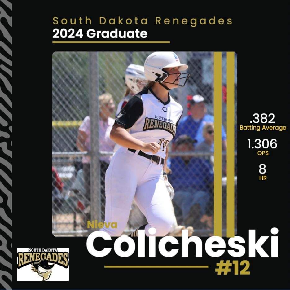 <a href="/nievacolicheski/">Nieva Colicheski</a> is new to our program this year but didn't waste any time making a huge impact. She finished the summer with a .382 batting average including 8 home runs!