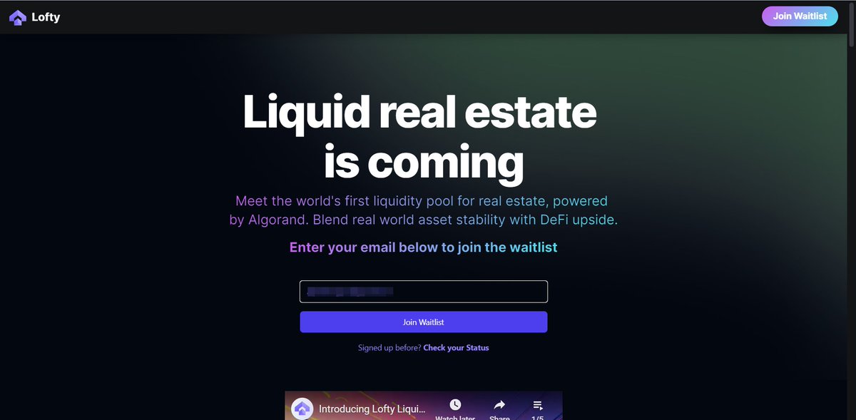 Nero_VT1003's tweet photo. Lofty - $5M funding

🔹 Go to https://t.co/JADbWlarfB
🔹 Enter your email and Join Waitlist
🔹 Invite referrals https://t.co/ynWZG8A9U1