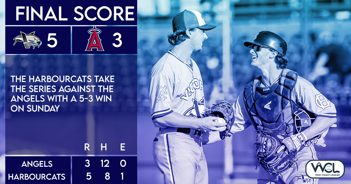 HarbourCats's tweet image. Ryan Deagle had two hits including a double, while Jai Berezowski homered, to lead the 'Cats to a 5-3 win over the @CoquitlamAngels Sunday afternoon.

FULL BOX SCORE:  baseball.pointstreak.com/boxscore.html?…

#YYJ #DoSomethingCool #YourSummerLivesHere #Baseball #HarbourCats