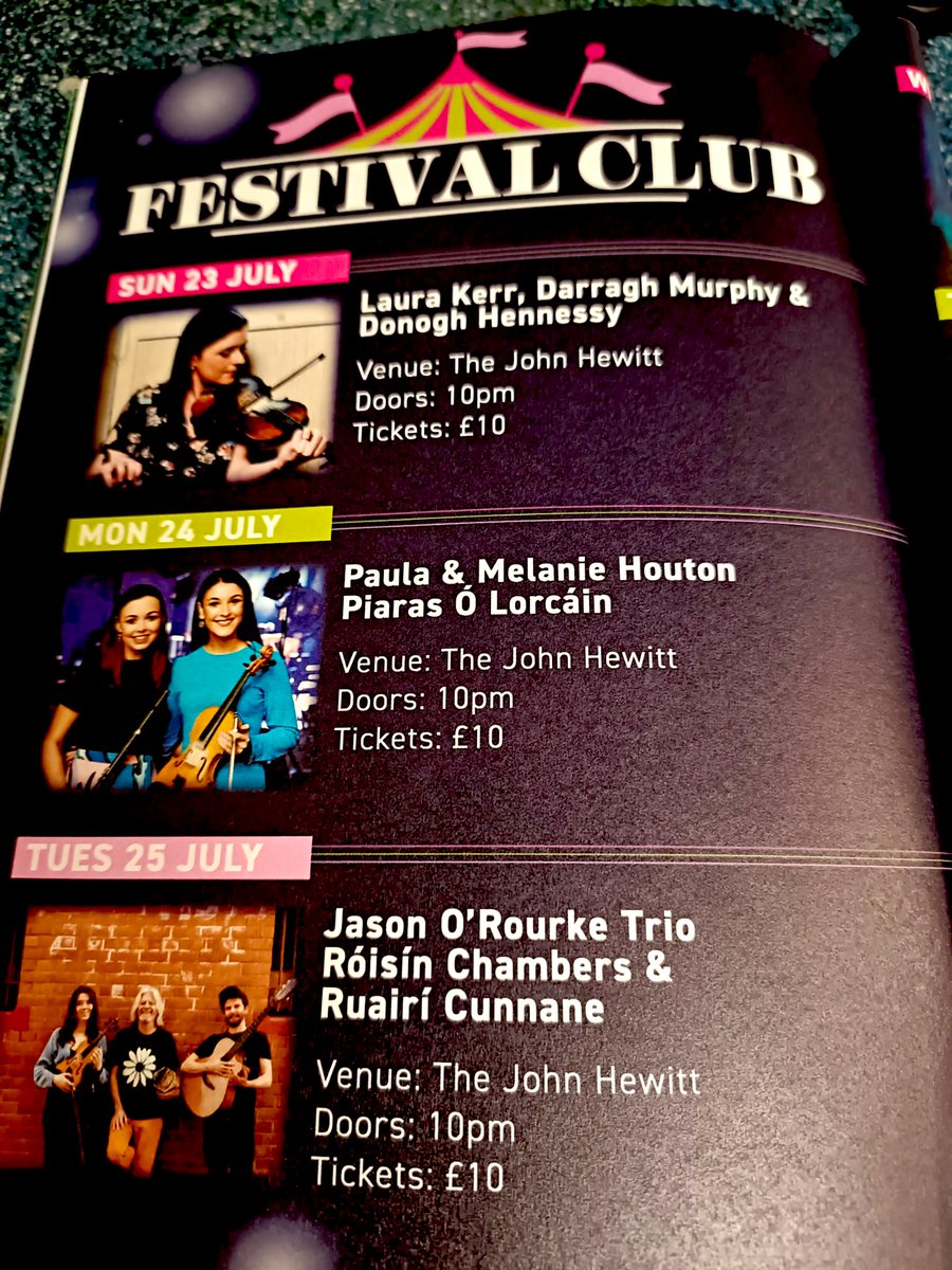 Check out the Belfast TradFest this week belfasttradfest.com 😎 Looking forward to tunes at the festival club with my sister Melanie and Ryan Molloy  <a href="/ryanmolloymusic/">Ryan Molloy</a> 🎶alongside the great Piaras O Lorcain 🥳 Bígí Linn! <a href="/BelfastTradF/">Belfast TradFest</a>