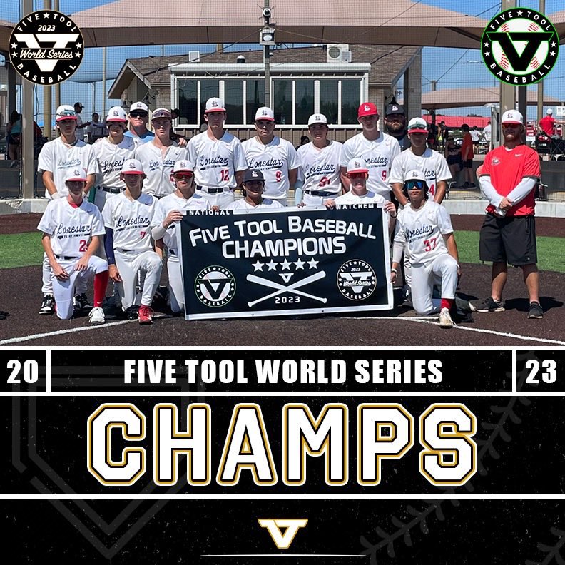LonestarBSBclub's tweet photo. 🧹 🧹 🧹 

15u National - 🏆 
16u National - 🏆 
18u National - 🏆 

Congratulations on taking home the gold at the @FiveToolTexas World Series! @FiveTool 

#weareLONESTAR https://t.co/xCCjxJ8mdT