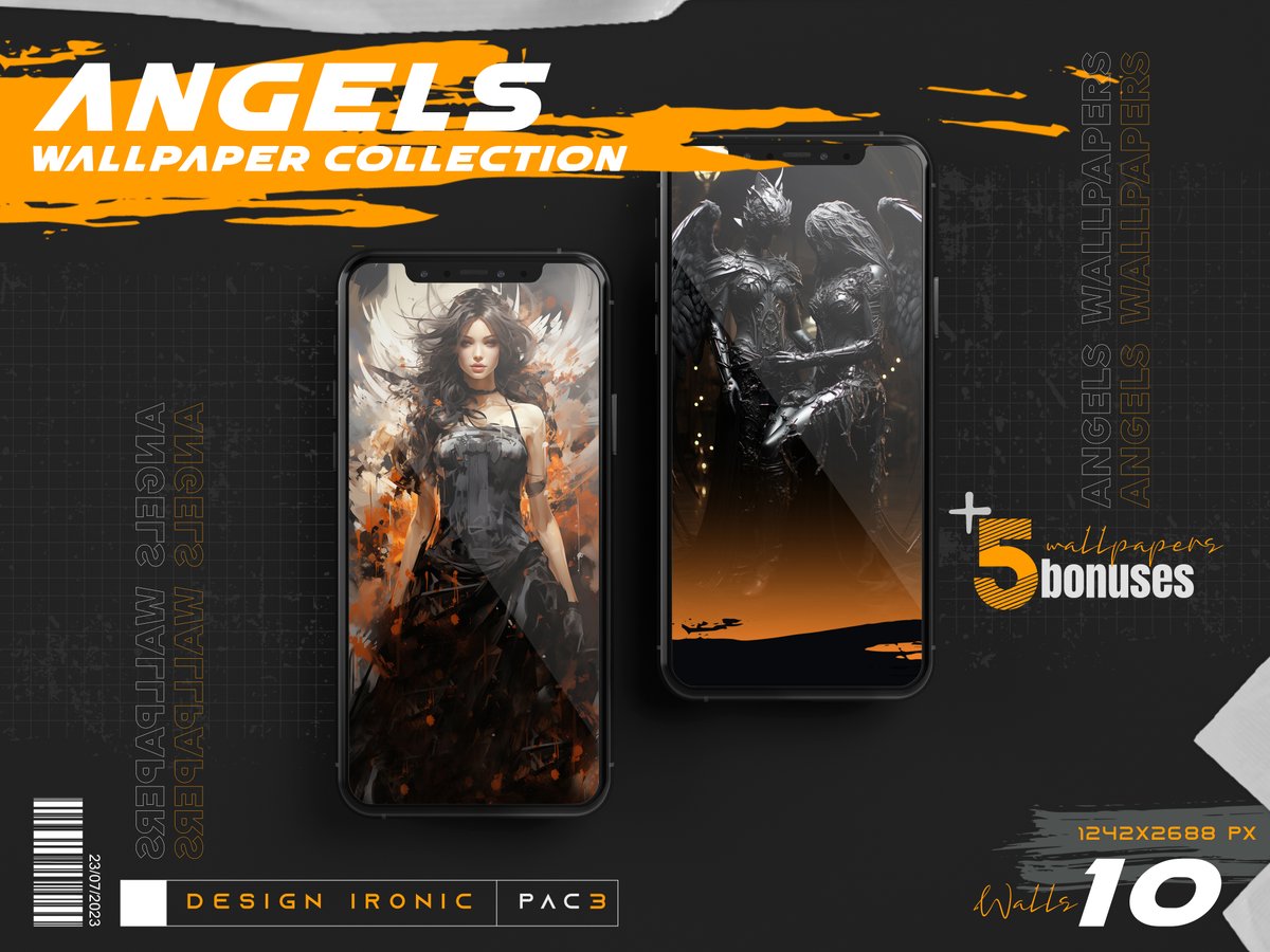 Wallpaper pac 3 Angels. Get your pac for only 5 dollars Pay by paypal and receive the pac by telegram app  👉( DesignIronic ) t.me/DesignIronic 
paypal.com/donate/?cmd=_s…