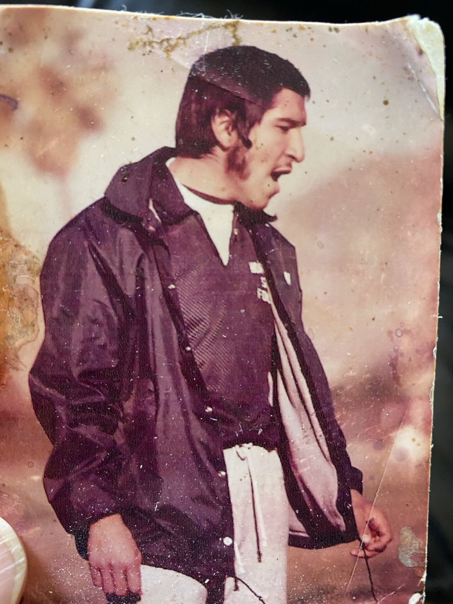 AMDCMartinez's tweet photo. My first year coaching 1973 high school football sure has changed  don’t even recognize it anymore high school coaches openly recruiting players from other schools 7on7  bullshit lack of class  teams act like assholes being champs in shorts and  but get their asses kicked in pads https://t.co/TveFsSwSfi
