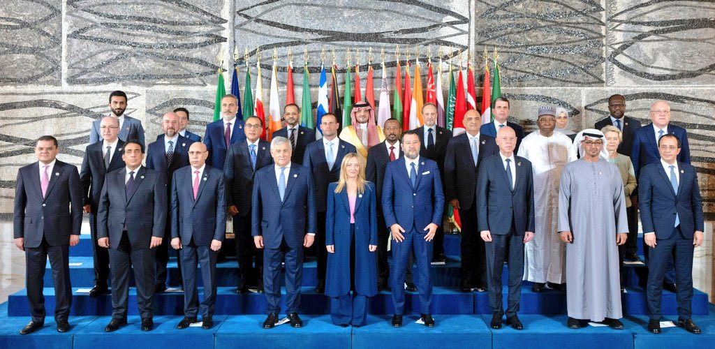 Photo de famille au sommet de Rome sur l’immigration, tenu ce 23 juillet 2023.

DI/C/CABPM