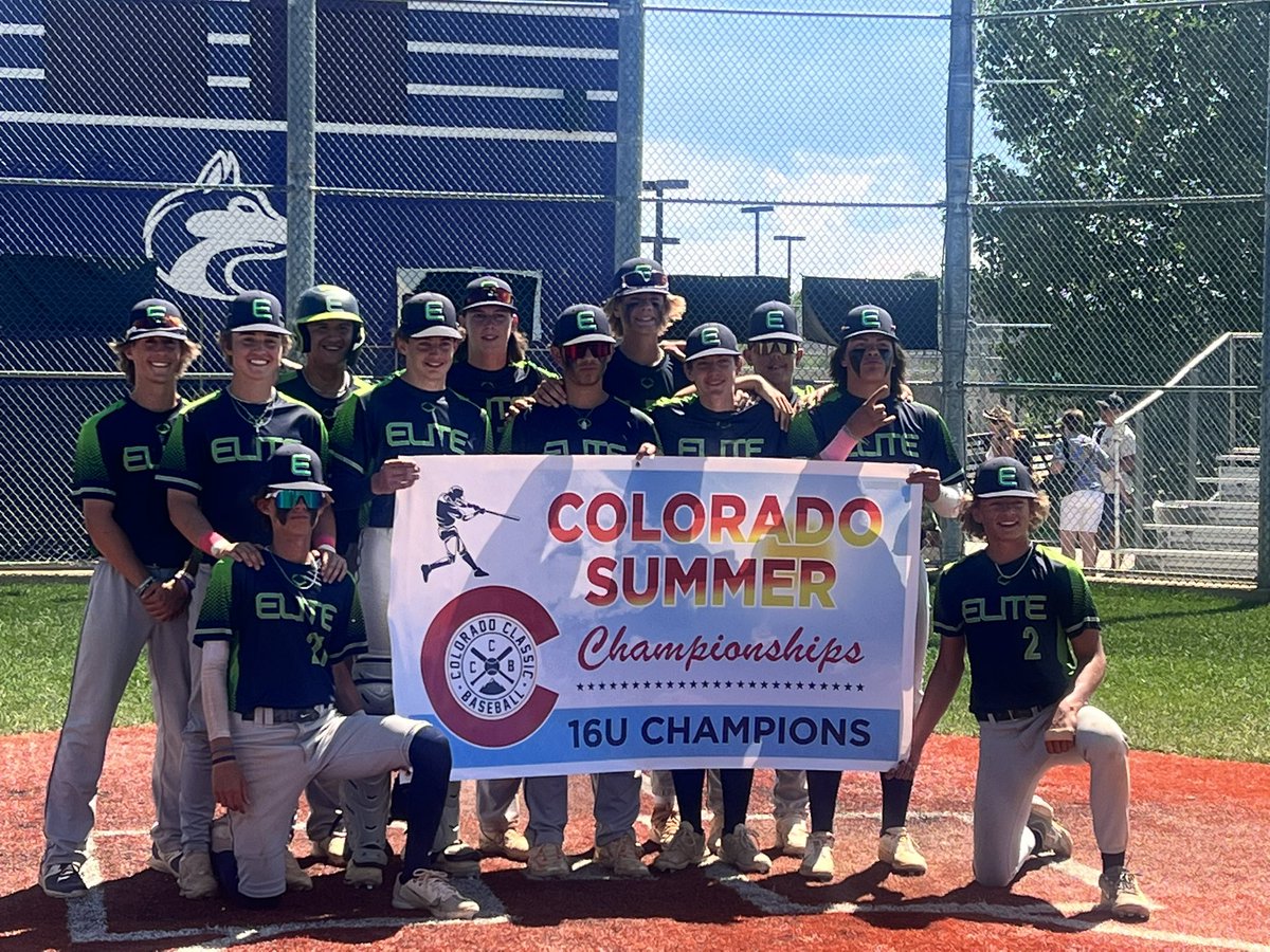 coeliteathletic's tweet photo. Big congrats to our Elite 16U Navy team for going 6 and 0 this weekend and winning the @COClassicBB Summer Championship tourney!
#beelite #elitebaseball #TrustTheProcess #16ubaseball #doninate https://t.co/mKWKMq1EN5