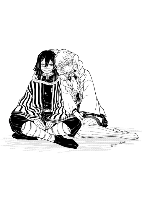 おばみつ真ん中バースデー🎂🐍🍡🎂
仕事絵が立て込んでいて新しいの描けず🤦‍♀以前のを少し直してみました 