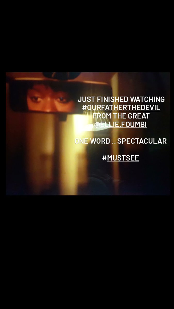 ELLIE IS THE REAL DEAL  !!!  #BESTFILMMAKER #NewYorker 
#African #ourfatherthedevil #mustsee @EllieAnette