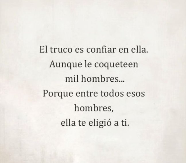 Solo ella puede decir si quedarse con vos o con alguien más 🌟🍀