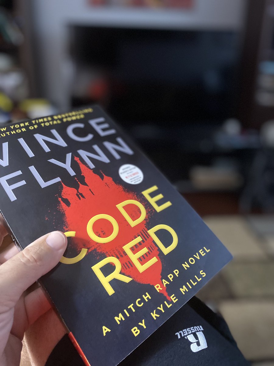 How are YOU spending your Sunday evening? 📖😉
#CodeRed @KyleMillsAuthor @VinceFlynncom @EmilyBestler @AtriaMysteryBus 
#mitchrappambassador #mitchrappisback 
On Sale 9-12-23!