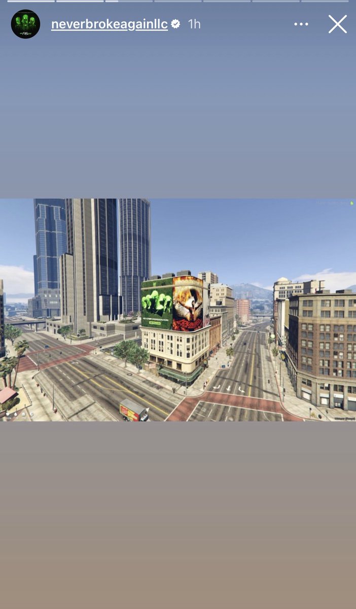 NBA YoungBoy albums in GTA on billboards😂