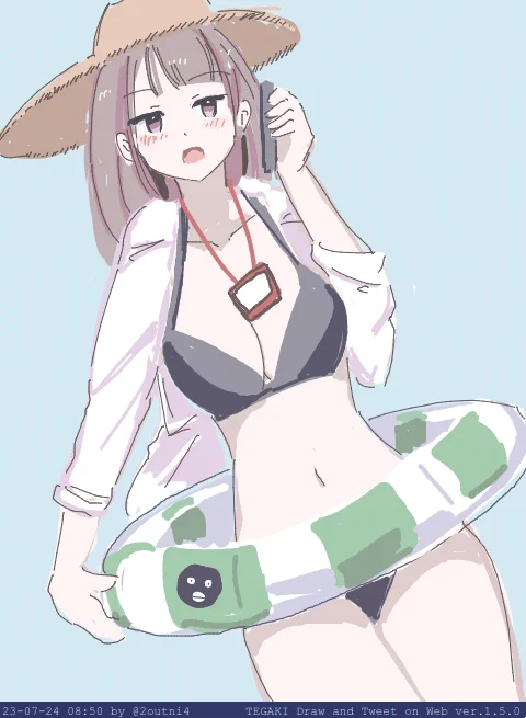 「すいません、山手線昼まで動かないらしいので海行ってきます」 #tegaki_dt 