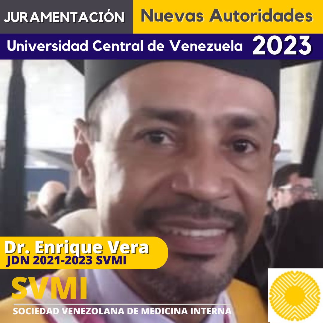 Este 20 de Julio se juramentaron las nuevas autoridades de la Universidad Central de Venezuela ⭐️

✅ Dr. Mario Patiño (Expresidente SVMI). Decano de la facultad de Medicina👨🏻‍⚕️

✅ Dr. Enrique Vera (Ex miembro de la JDN 2021-2023 SVMI). Director de la Escuela Vargas de Medicina 👨🏻‍⚕️