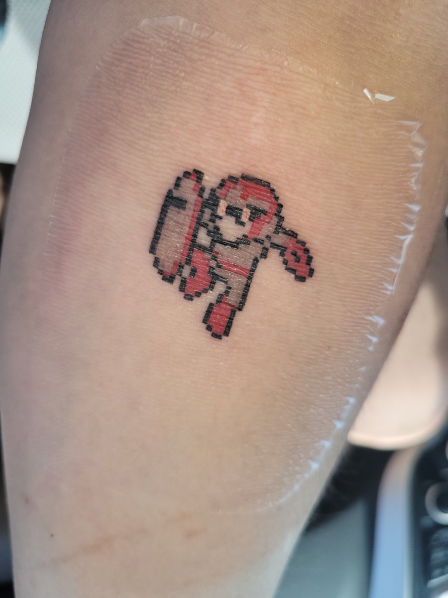 Maxokahn's tweet image. Got a little MegaMan ink today